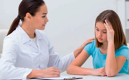 Клинический психолог проводит анамнез